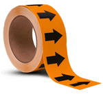 ansi orange / black arrow banding tape pipe marker