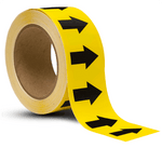 ansi yellow / black arrow banding tape pipe marker