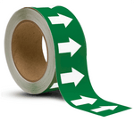 ansi green / white arrow banding tape pipe marker
