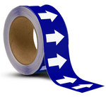 ansi blue / white arrow banding tape pipe marker