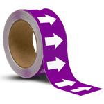 ansi purple / white arrow banding tape pipe marker
