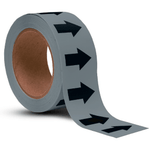 ansi grey / black arrow banding tape pipe marker