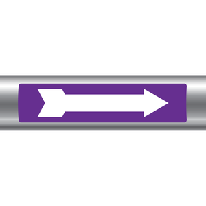 Purple/White Arrow Label