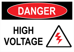 High Voltage, Vinyl Decal, PUV-049