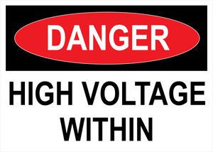 High Voltage Within, Vinyl Decal, PUV-054