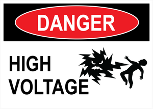 High Voltage, Vinyl Decal, PUV-068