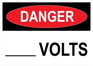 ___ Volts, Vinyl Decal, PUV-039