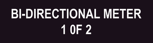 1x3.5 Bi-directional Meter 1 of 2 PV-282 Plastic