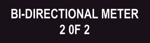 1x3.5 Bi-directional Meter 2 of 2 PV-283 Plastic
