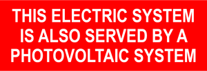 1.375X4 This Electric System Is Also Served By A Photovoltaic System PV-362 Plastic