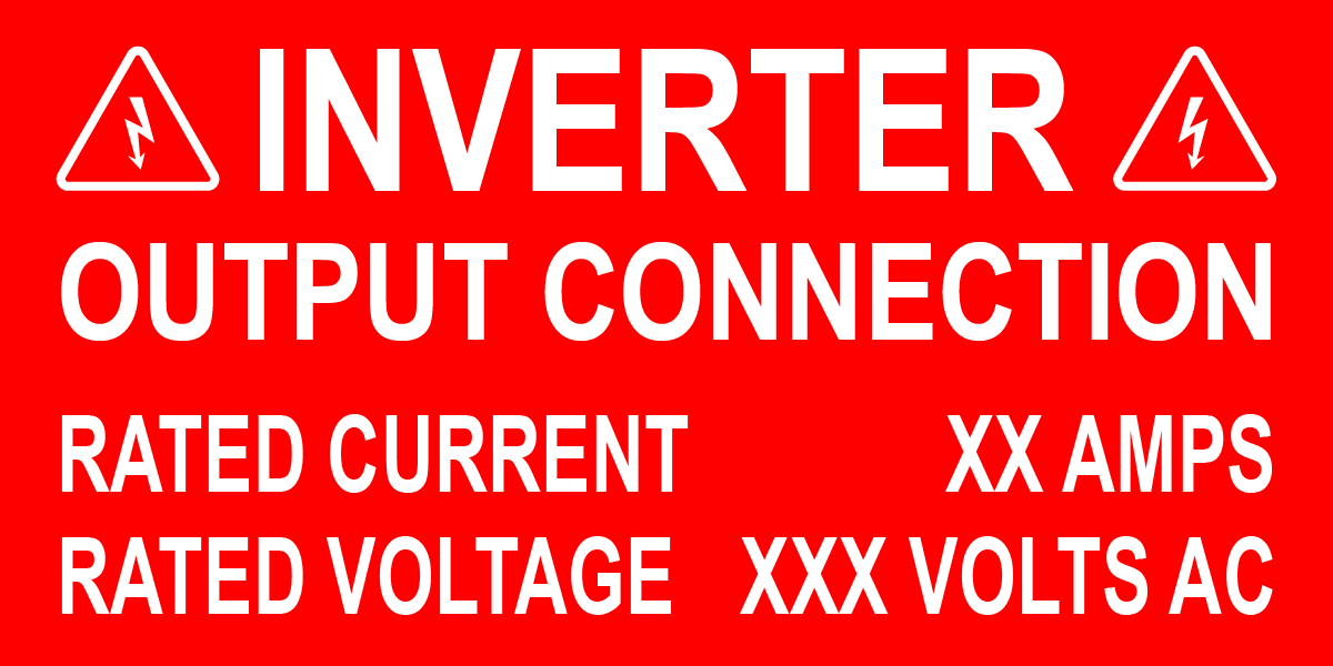 2X4 Inverter Output Connection PV-402 Plastic