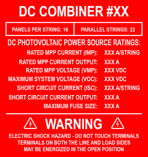 4X4.25 DC Combiner PV-404 Plastic