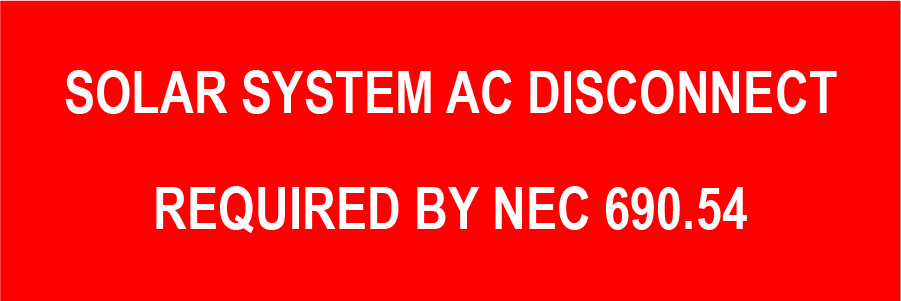 1x3 Solar System AC Disconnect PV-485 Plastic