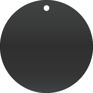 Semi-custom laser engraved aluminum valve tag with custom text