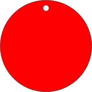 Semi-custom engraved plastic valve tag with custom text