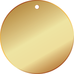 Semi-custom laser etched brass valve tag with custom text