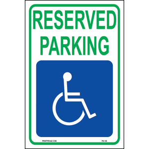 South Dakota Accessible Parking Sign, Aluminum, PS-126
