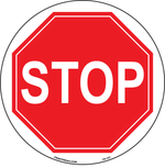 Stop anti-slip floor safety sign for warehouse