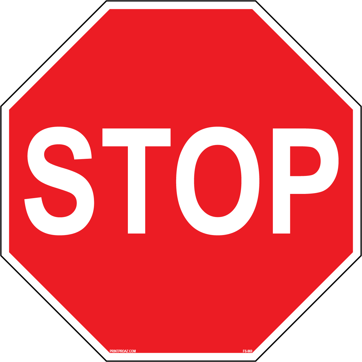 Stop Safety Sign
