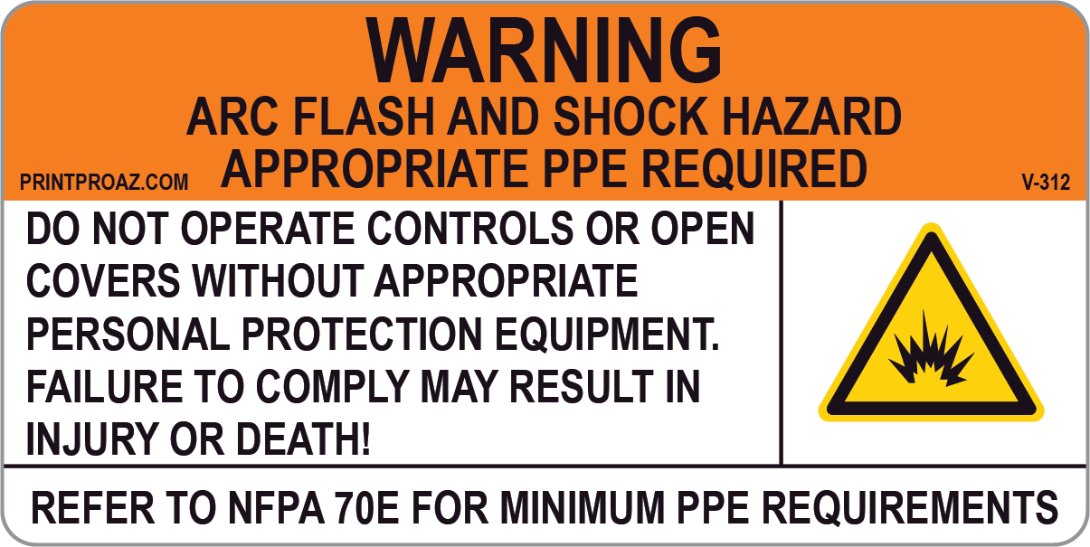 2x4 Solar Warning Sign Vinyl V-312 Decal