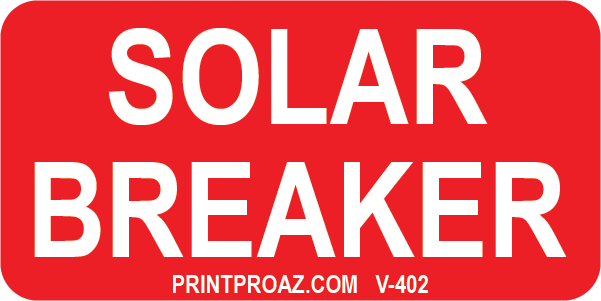 1X2 Solar Breaker Vinyl V-402 Decal