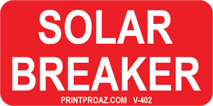 1X2 Solar Breaker Vinyl V-402 Decal