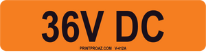 1X4 Solar Label Vinyl V-412 Decal