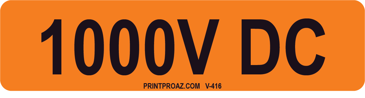 1X4 Solar Label Vinyl V-416 Decal