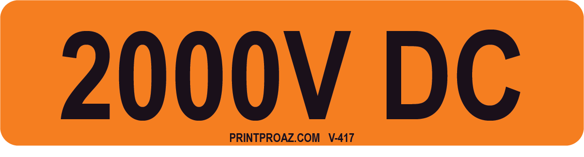 1X4 Solar Label Vinyl V-417 Decal