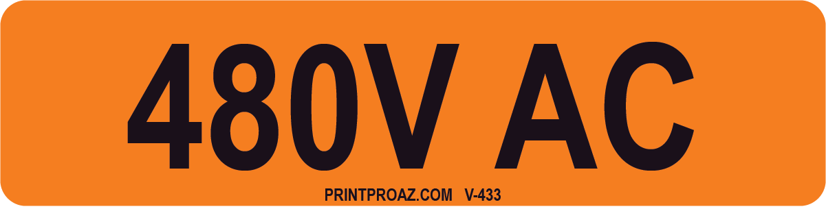 1X4 Solar Label Vinyl V-433 Decal