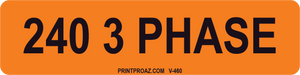 1X4 Solar Label Vinyl V-460 Decal