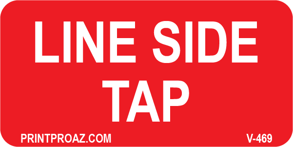 1X2 Line Side Tap Vinyl V-469 Decal