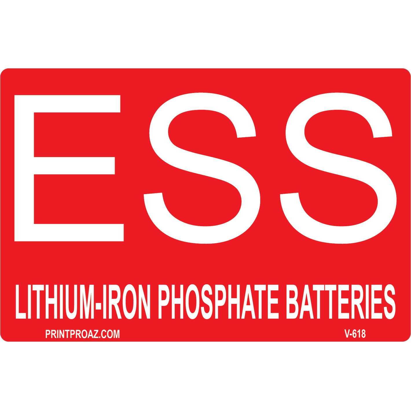 nec ess lithium-iron phosphate batteries label vinyl