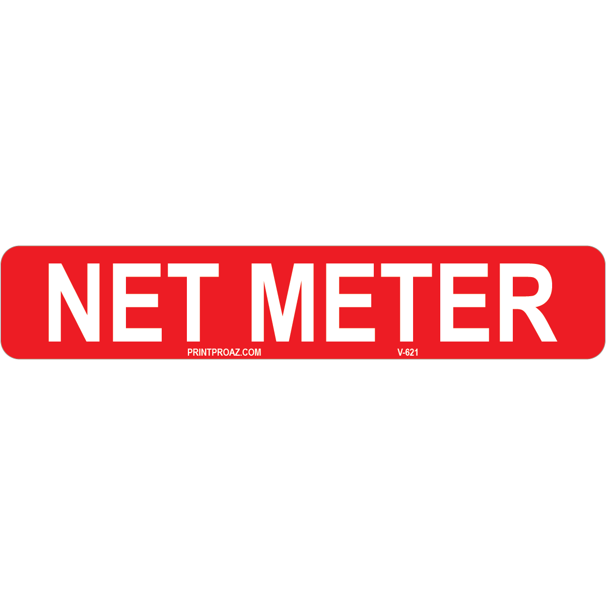 4x.75 Net Meter Vinyl | NEC Solar Label | PrintProAZ