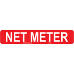nec net meter label vinyl
