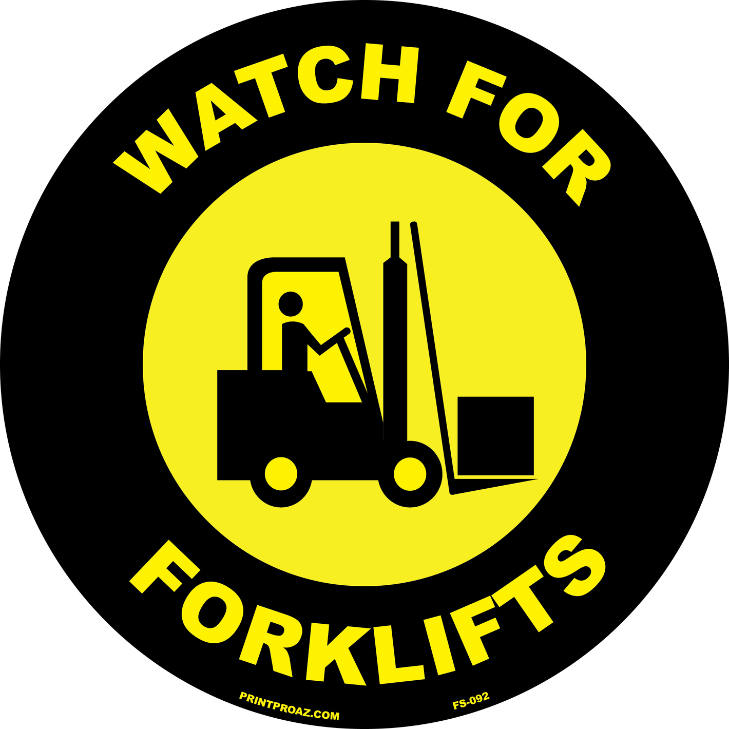 Watch for forklifts anti-slip floor safety sign