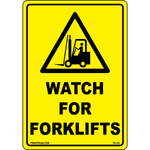 Watch forklifts anti-slip floor safety sign