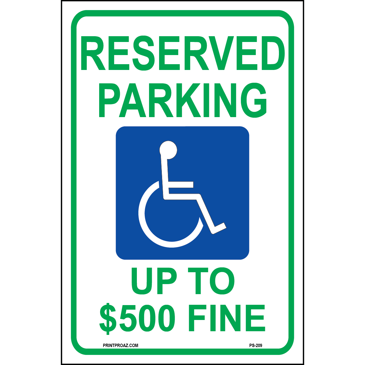 West Virginia Accessible Sign, Aluminum, PS-209