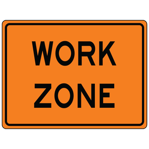 Work zone aluminum traffic safety sign MUTCD G20-5aP