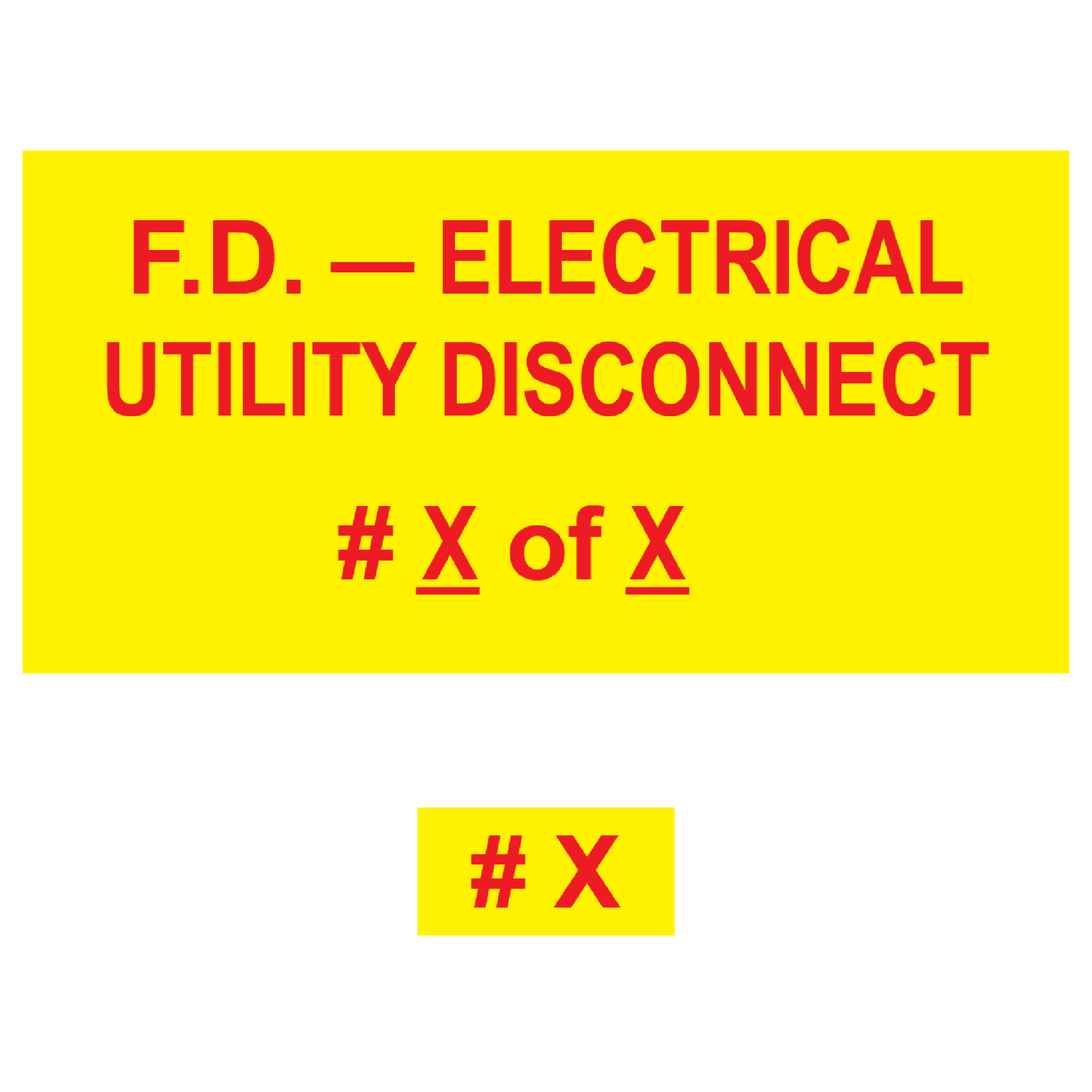 F.D. - Electrical Utility Disconnect Bundle, Plastic, PV-503
