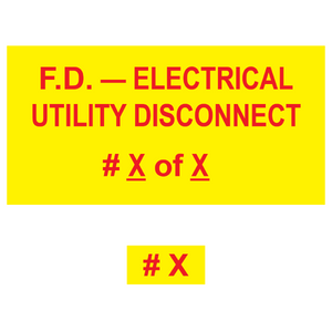 F.D. - Electrical Utility Disconnect Bundle, Plastic, PV-503