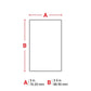 3.5x3 THTEP-178 Raised Panel Polyester Labels