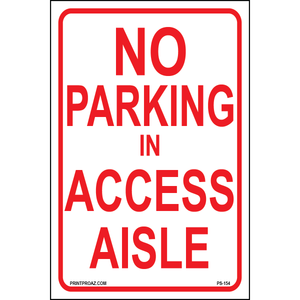 Maryland No Parking in Access Aisle sign printed on durable rust-resistant aluminum for outdoor ADA compliance and accessible aisle enforcement