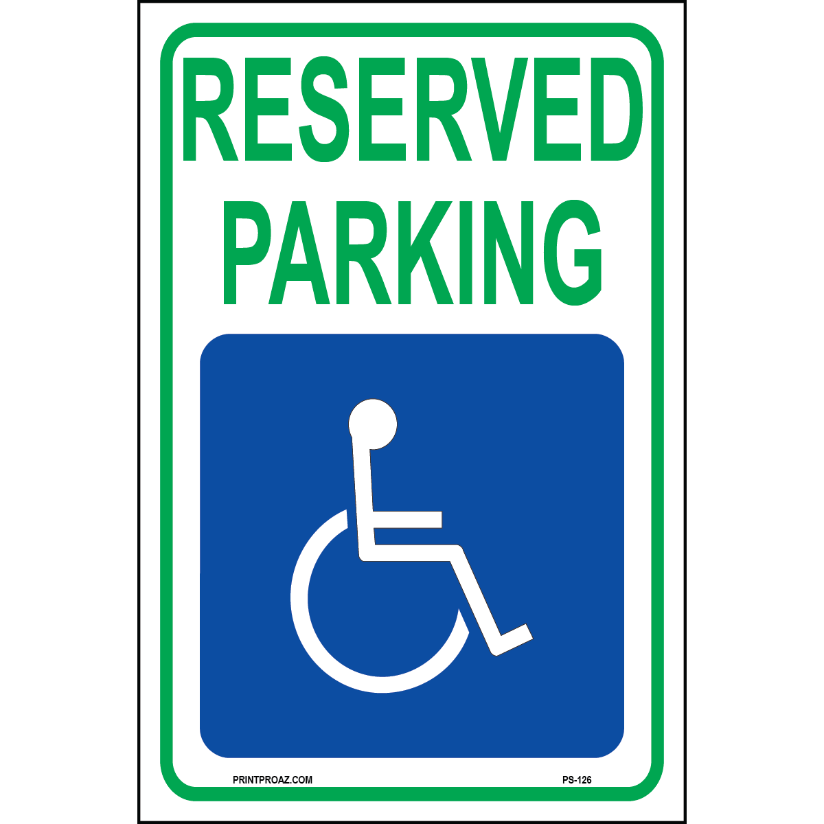 South Dakota Accessible Parking sign with handicap symbol printed on durable rust-resistant aluminum for outdoor ADA compliance and handicap parking designation
