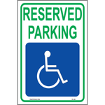 South Dakota Accessible Parking sign with handicap symbol printed on durable rust-resistant aluminum for outdoor ADA compliance and handicap parking designation