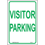 Visitor Parking sign printed on durable rust-resistant aluminum for outdoor visitor parking space designation