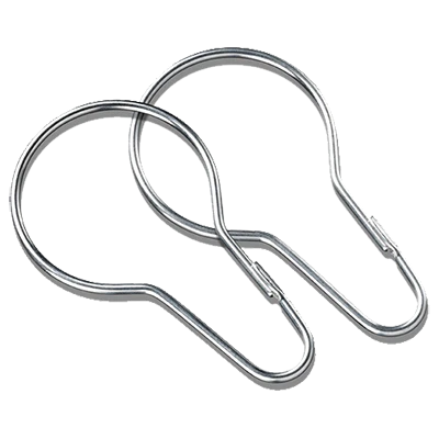 zinc hooks for hanging valve tags and industrial identification tags