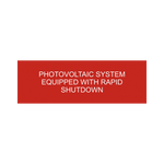 Photovoltaic System Equipped with Rapid Shutdown - PV-018