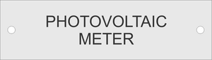 1x3.5 Aluminum Photovoltaic Meter M-008