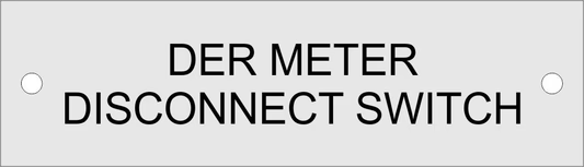 1x3.5 Aluminum DER Meter Disconnect Switch M-010